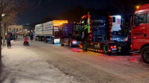 Водители грузовиков протестуют в Берлине