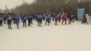 В Кокшетау прошёл лыжный забег в поддержку сборной РК на ЮОИ