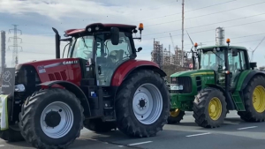 Фермеры блокировали въезд в порт Антверпена