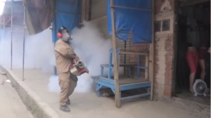 В Боливии проводят дезинфекцию улиц против лихорадки Денге