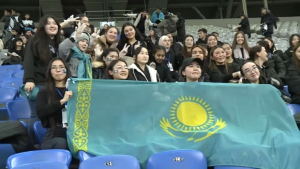 Как болельщики поддерживали сборную Казахстана по футболу