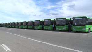Новыми автобусами пополнился автопарк Туркестана