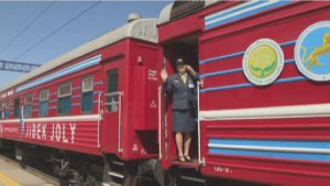 Медицинский поезд отправился в путь из Алматы