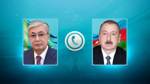Президент Әзербайжан басшысын құттықтады