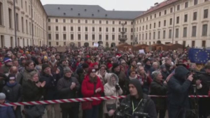 Несколько сотен людей вышли на демонстрации в Чехии