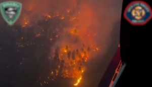 Лесной пожар в США разрушил сотни строений