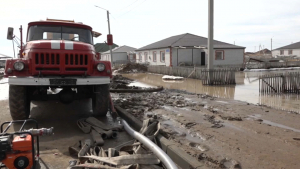 Район для переселенцев затопило в Павлодарской области