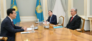 Глава государства принял посла Китая в Казахстане Чжан Сяо