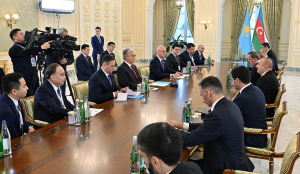 Главы Казахстана и Азербайджана провели переговоры
