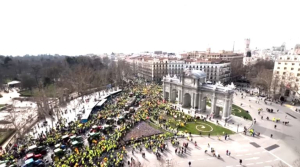 Протесты против экополитики ЕС: 500 тракторов заблокировали улицы Мадрида