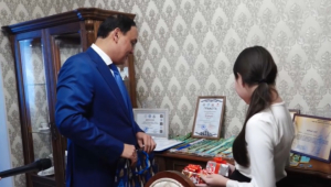 Одаренные школьники Тараза получили подарки от Президента