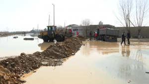 В Кокшетау снова поднялся уровень воды в реке Кылшакты
