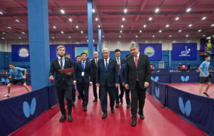 Президент посетил Центр настольного тенниса в Усть-Каменогорске