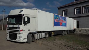 100 тонн гумпомощи из Туркестана доставили в подтопленные районы ЗКО
