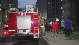 Пожар в многоэтажке Алматы: в больницы доставлен 31 человек