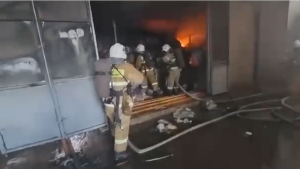 Пожар на рынке в Алматы потушен