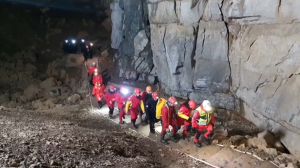 Пять человек эвакуировали из карстовой пещеры на юго-западе Словении