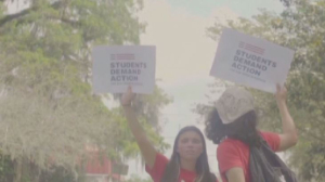 Американские ученики протестуют против огнестрельного оружия