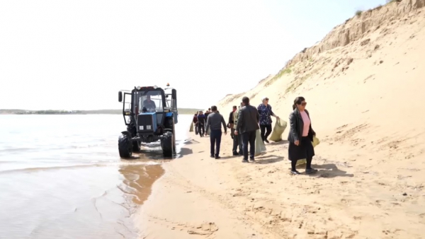175 тонн мусора из 26 сел вывезли в Туркестанской области