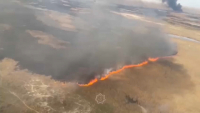 Степной пожар пятые сутки тушат в Алматинской области