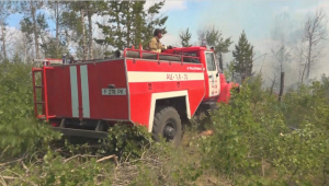 Пожар в Абайской области до сих пор не потушили