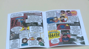 Ақтөбелік оқушылар «Qarzhy-man» комиксін шығарды