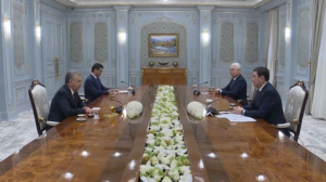 Мәжіліс төрағасы Өзбекстан президентімен кездесті