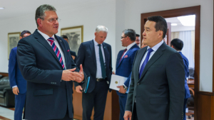 Алихан Смаилов провел переговоры с вице-президентом Еврокомиссии