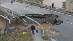 Дожди вызвали наводнения и оползни в Сербии