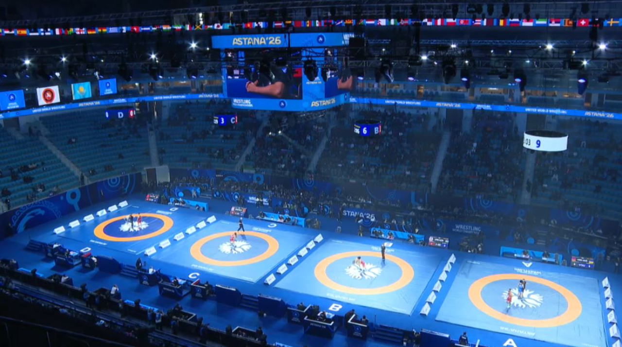 Второй день Чемпионата мира по борьбе завершился в Астане