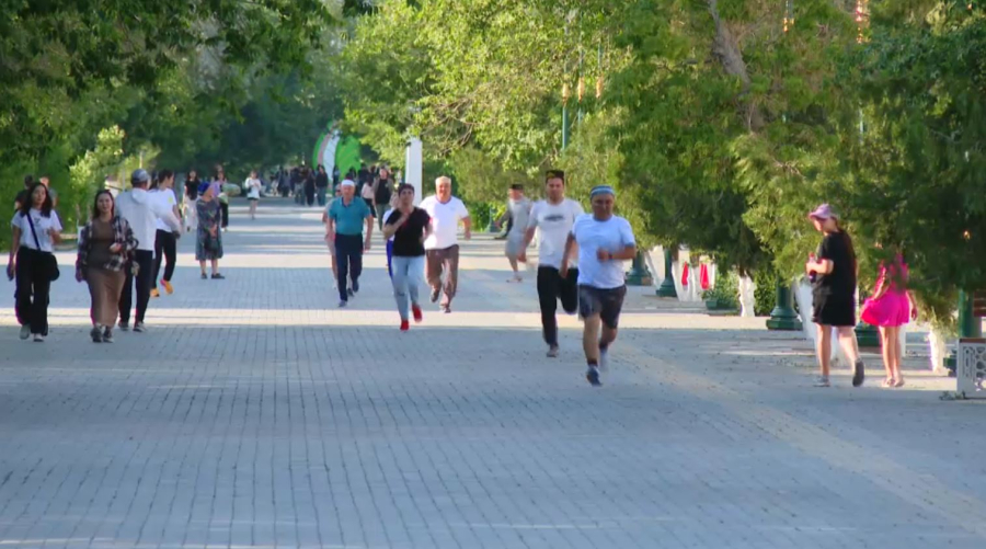 Марафон в тюбетейках прошёл в Кызылорде