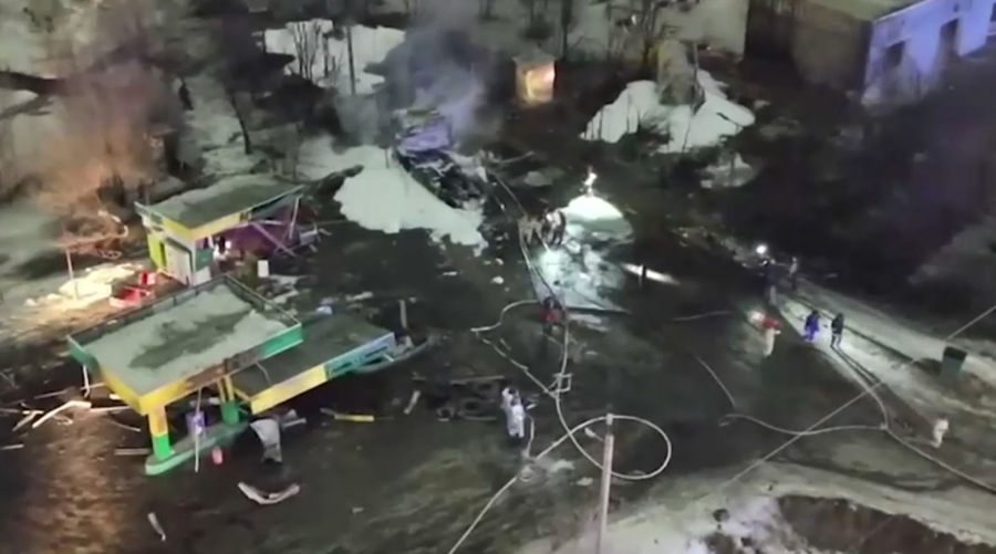 Ақтөбеде газ құю станциясы жарылды