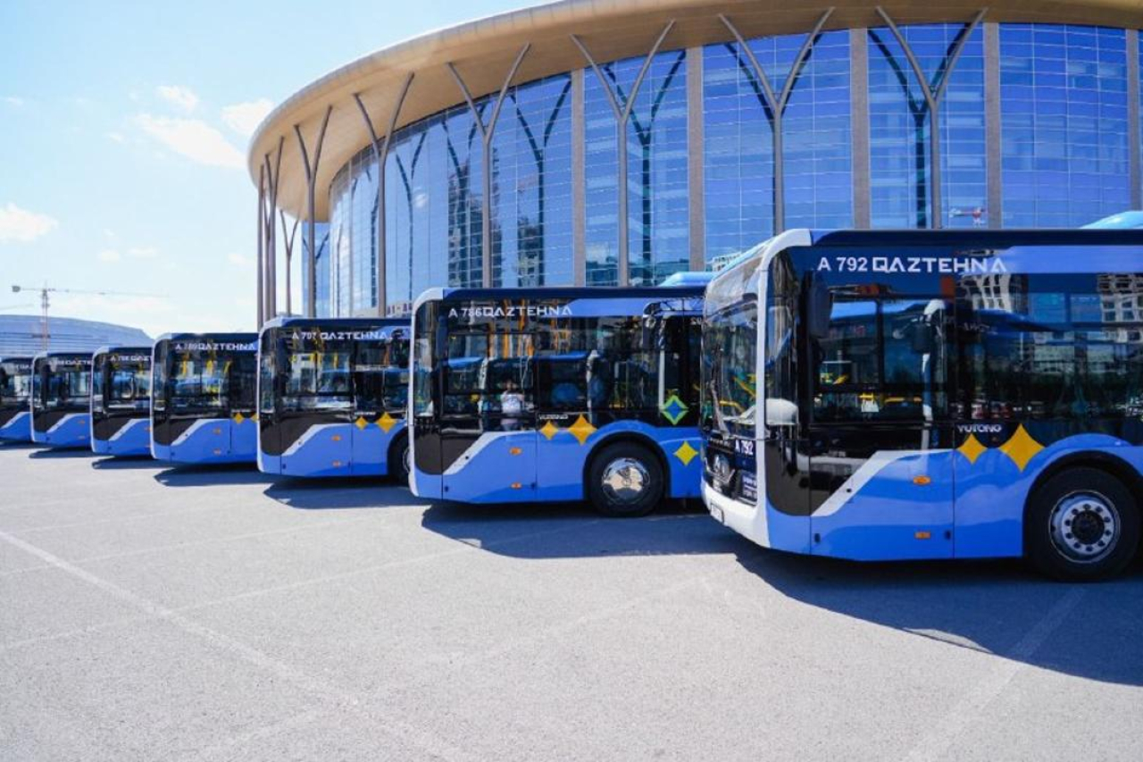 Еще 300 новых автобусов выйдут на линию в Астане