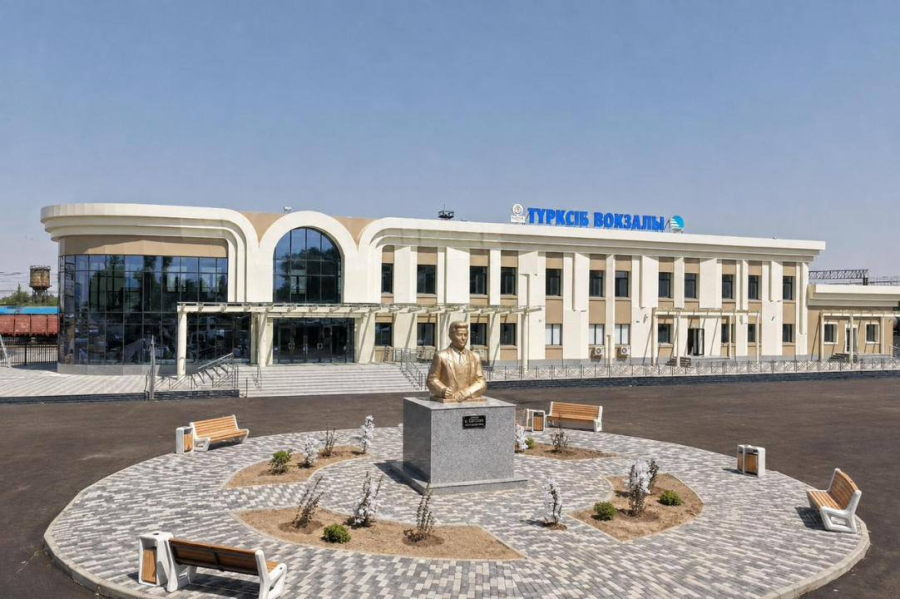 Жамбыл облысында ғасырға жуық тарихы бар Түрксіб вокзалы жаңартылды
