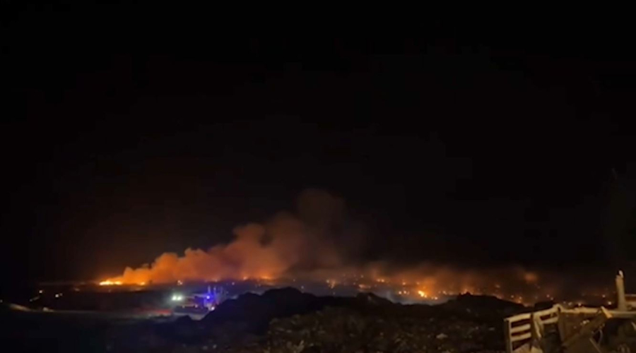 Пожар на мусорном полигоне в Алматинской области локализован