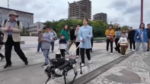 Китайские инженеры создали «умного» робота-поводыря