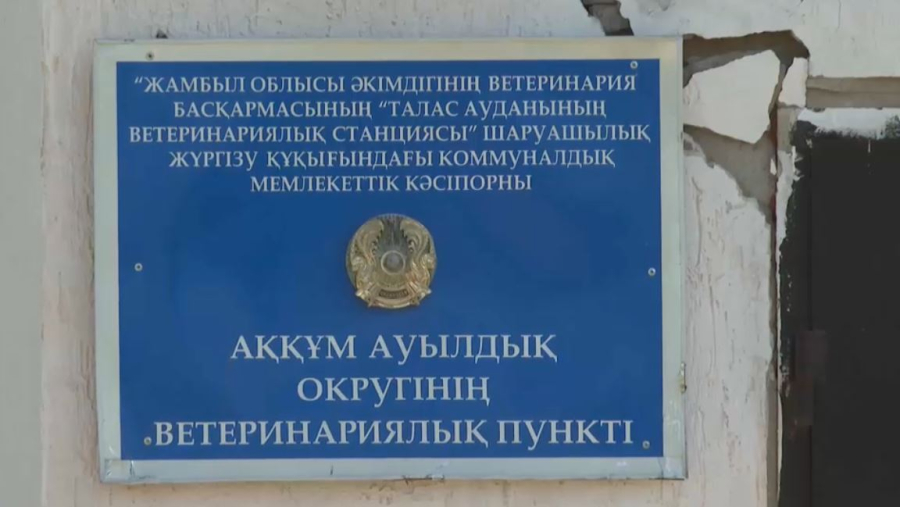 Жамбыл облысында ветеринарлар апатты ғимаратта жұмыс істеуге мәжбүр
