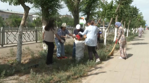 Арыки и водоёмы очистили от мусора в области Ұлытау