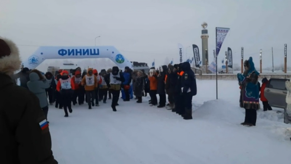 Марафон при температуре -43°C состоялся в Якутии
