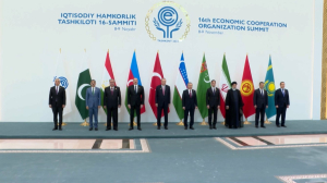 Алихан Смаилов принял участие в XVI саммите ОЭС в Узбекистане