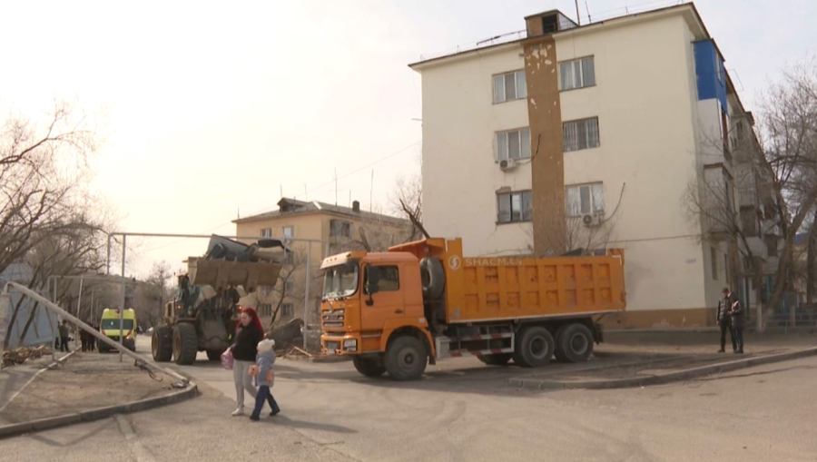 Дауылдың зардабын жою жұмыстары жүріп жатыр 