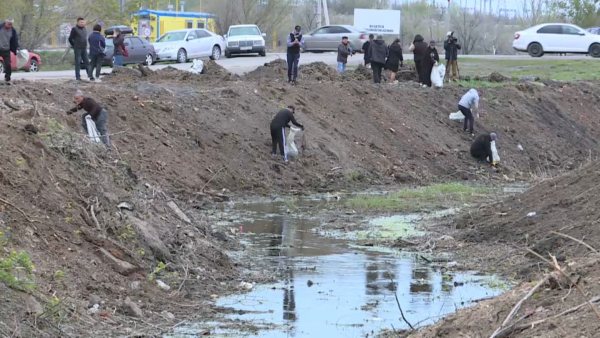Қарағандылықтар Бұқпа өзенінің бойын тазалады
