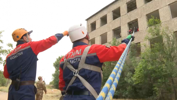 Жамбыл облысындағы оқу-жаттығуға 800-ден аса құтқарушы қатысты