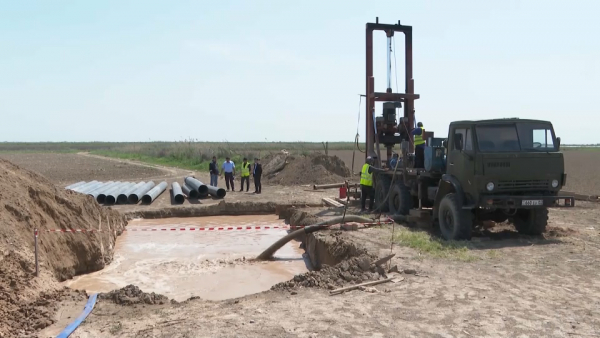 Вертикальную дренажную систему восстанавливают в Туркестанской области