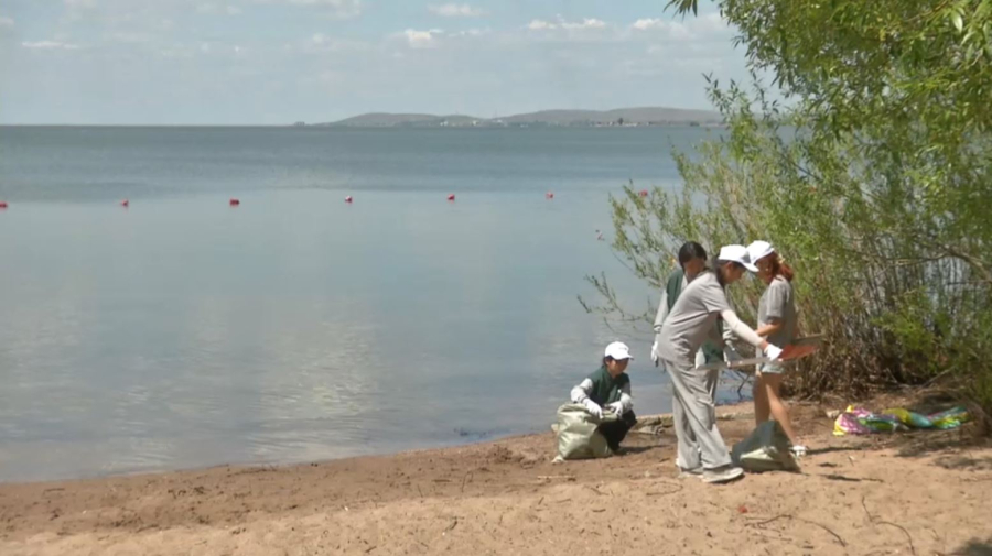 1,5 тонны мусора вывезли в посёлке Топар Карагандинской области