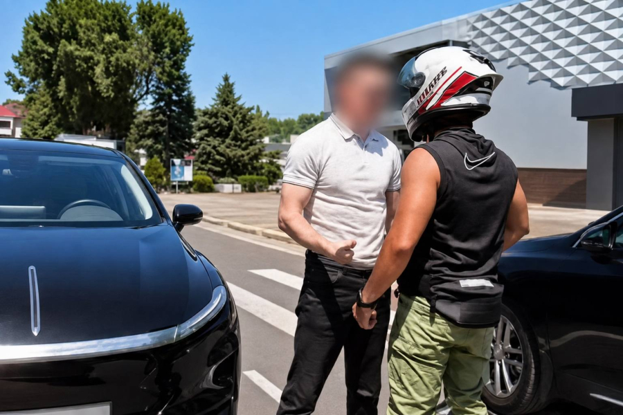 Алматылық мотоцикл жүргізушісі былапыт сөздер айтқаны үшін 10 тәулікке қамалды
