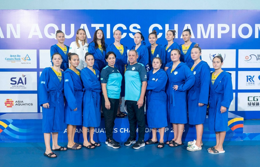 Казахстанки завоевали бронзу ЧА по водному поло