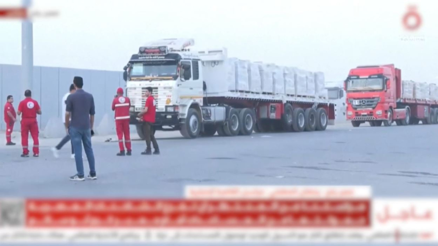 Мысыр Газа секторына 2400 тонна гуманитарлық жүк жөнелтті