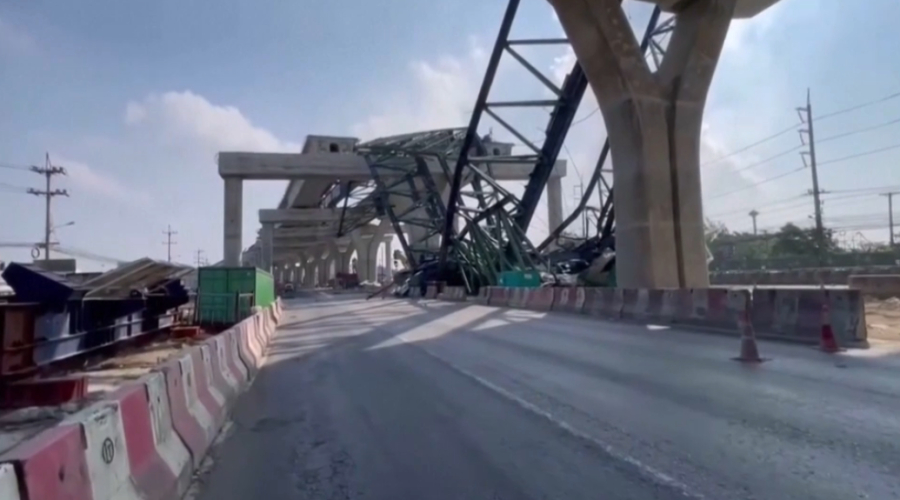 Повторное обрушение крана произошло в Таиланде