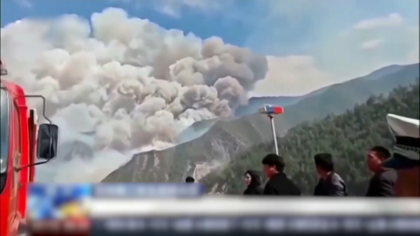 Больше недели борются с лесными пожарами в Китае